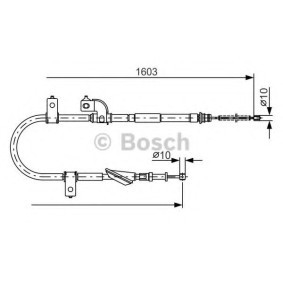 Compre Cabo de aço, travão de estacionamento da BOSCH 1 987 482 080 a um preço baixo por 27,74 €