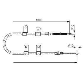 Compre Cabo de aço, travão de estacionamento da BOSCH 1 987 482 083 a um preço baixo por 27,18 €