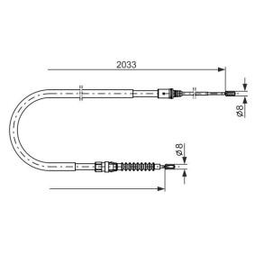 Köp Handbromsvajer av BOSCH 1 987 482 190 till det låga priset 325,94 kr