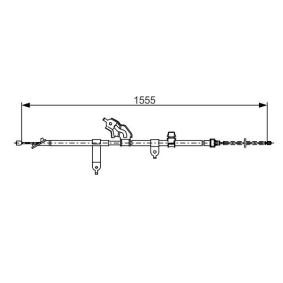Compre Cabo de aço, travão de estacionamento da BOSCH 1 987 482 221 a um preço baixo por 38,65 €