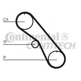 Achetez des Courroie de distribution CONTITECH CT861 à prix pour 12,26 €