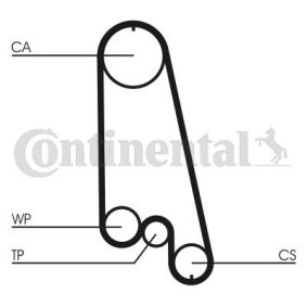 Wasserpumpe + Zahnriemensatz des Herstellers CONTITECH - Originalware Artikelnummer: CT874WP3