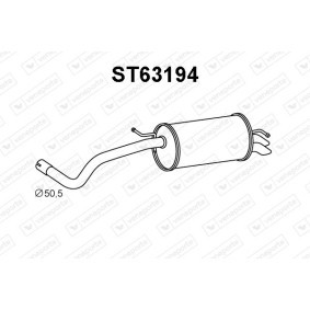 Endschalldämpfer für SKODA von VENEPORTE