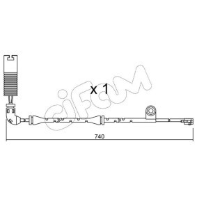 Acquista Sensore di usura delle pastiglie freni da CIFAM SU.195 a buon mercato per soli 47,44 €
