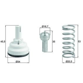 Köp Termostat, kylvätska av MAHLE ORIGINAL TX 182 87D till det låga priset 541,57 kr