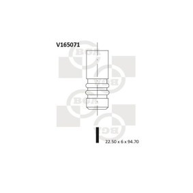 Achetez des Soupape d'échappement BGA V165071 à prix pour 9,59 €