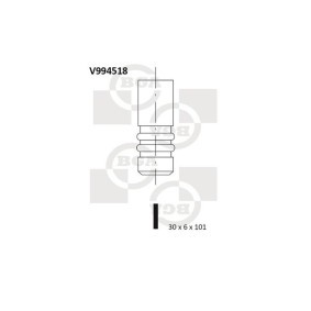 Acquista Valvola di scarico da BGA V994518 a buon mercato per soli 11,93 €