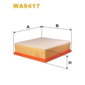 Kjøp Luftfilter av WIX FILTERS WA9417 til den lave prisen 228,80 NOK