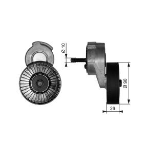 Achetez des Poulie, tendeur de courroie d'accessoire GATES T38113 à prix pour 71,92 €