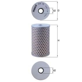 Kjøp Filter, servostyring av MAHLE ORIGINAL HX 15 til den lave prisen 73,81 NOK