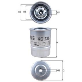 Köp Bränslefilter av MAHLE ORIGINAL KC 236 till det låga priset 206,94 kr