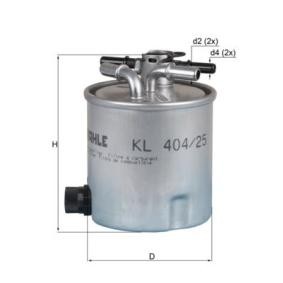 Köp Bränslefilter av MAHLE ORIGINAL KL 404/25 till det låga priset 301,06 kr