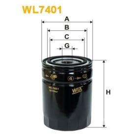 Achetez des Filtre à huile WIX FILTERS WL7401 à prix pour 46,02 €