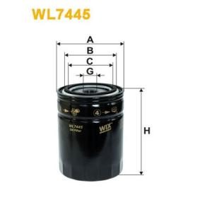 Achetez des Filtre à huile WIX FILTERS WL7445 à prix pour 29,79 €
