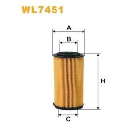 Achetez des Filtre à huile WIX FILTERS WL7451 à prix pour 16,08 €