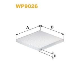 Compre Filtro, ar do habitáculo da WIX FILTERS WP9026 a um preço baixo por 20,48 €