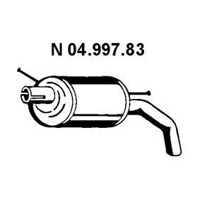 Compre Panela de escape traseira da VEGAZ FS-508EBER a um preço baixo por 87,36 €