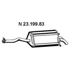 Compre Panela de escape traseira da VEGAZ MS-332EBER a um preço baixo por 173,02 €