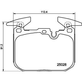 Bremsbeläge von HELLA 8DB 355 025-771