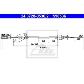 Acquista Cavo frizione da ATE 24.3728-0536.2 a buon mercato per soli 42,37 €
