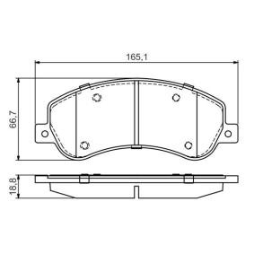 Compre Pastilhas de travão da BOSCH 0 986 495 436 a um preço baixo por 72,80 €