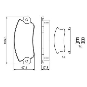 Compre Pastilhas de travão da BOSCH 0 986 495 456 a um preço baixo por 13,32 €