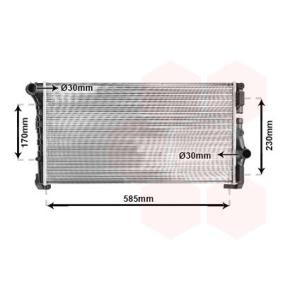 Achetez des Radiateur du moteur VAN WEZEL 17002279 à prix pour 118,78 €