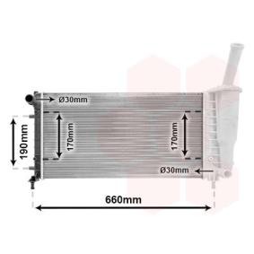 Achetez des Radiateur du moteur VAN WEZEL 17002290 à prix pour 74,02 €