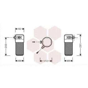 Achetez des Filtre déshydratant, climatisation VAN WEZEL 1700D105 à prix pour 73,31 €