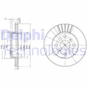 Compre Disco de travão da DELPHI BG3519C a um preço baixo por 19,19 €