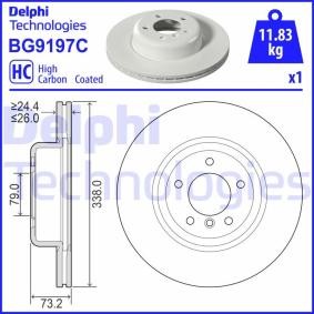 Compre Disco de travão da DELPHI BG9197C a um preço baixo por 78,84 €