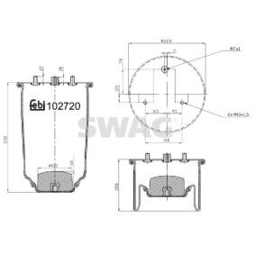 Acquista Soffietto, Sospensione pneumatica da SWAG 37 10 2720 a buon mercato per soli 115,47 €