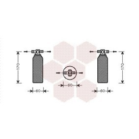 Achetez des Filtre déshydratant, climatisation VAN WEZEL 3200D155 à prix pour 14,98 €