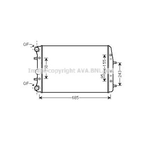 Acquista Radiatore motore da AVA COOLING SYSTEMS VN2374 a buon mercato per soli 45,05 €