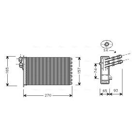 SEAT Wärmetauscher, Innenraumheizung von AVA COOLING SYSTEMS