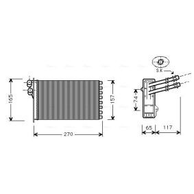 SEAT Wärmetauscher, Innenraumheizung von AVA COOLING SYSTEMS
