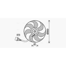 SEAT Kühlerlüfter von AVA COOLING SYSTEMS
