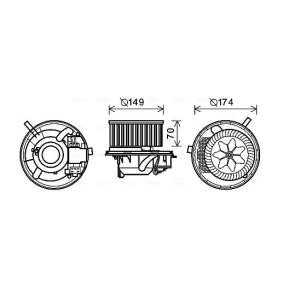 SEAT Gebläsemotor von AVA COOLING SYSTEMS