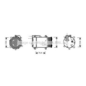 SEAT Klimakompressor von AVA COOLING SYSTEMS