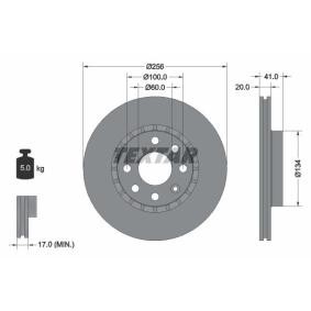 Comprar Disco de freno de TEXTAR 92056500 a bajo precio de 113,80 €
