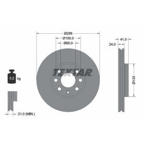 Comprar Disco de freno de TEXTAR 92091800 a bajo precio de 48,22 €