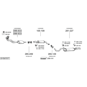 Endschalldämpfer für DAIHATSU von BOSAL