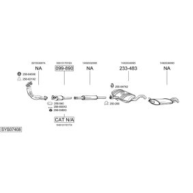 Endschalldämpfer für DAIHATSU von BOSAL