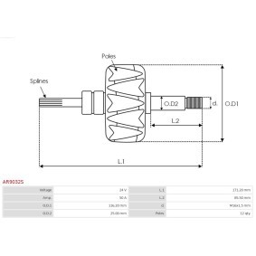 Lichtmaschine von AS-PL A3283PR2