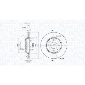 Køb Bremseskive af MAGNETI MARELLI 360406052001 til den lave pris 913,97 DKK