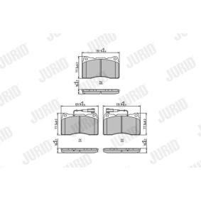 Acquista Kit pastiglie freni da JURID 571952J a buon mercato per soli 39,19 €