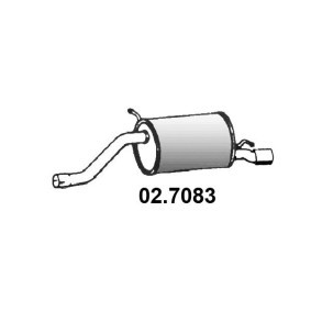 Compre Panela de escape traseira da ASSO 02.7083 a um preço baixo por 223,24 €