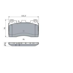 Compre Pastilhas de travão da BOSCH 0 986 494 989 a um preço baixo por 68,07 €