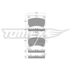 Köp Bromsbelägg av TOMEX brakes TX 10-91 till det låga priset 336,51 kr