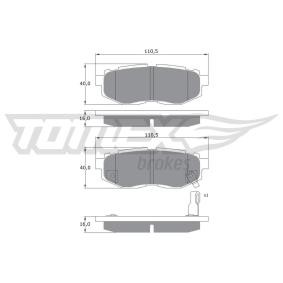 Köp Bromsbelägg av TOMEX brakes TX 17-66 till det låga priset 361,24 kr